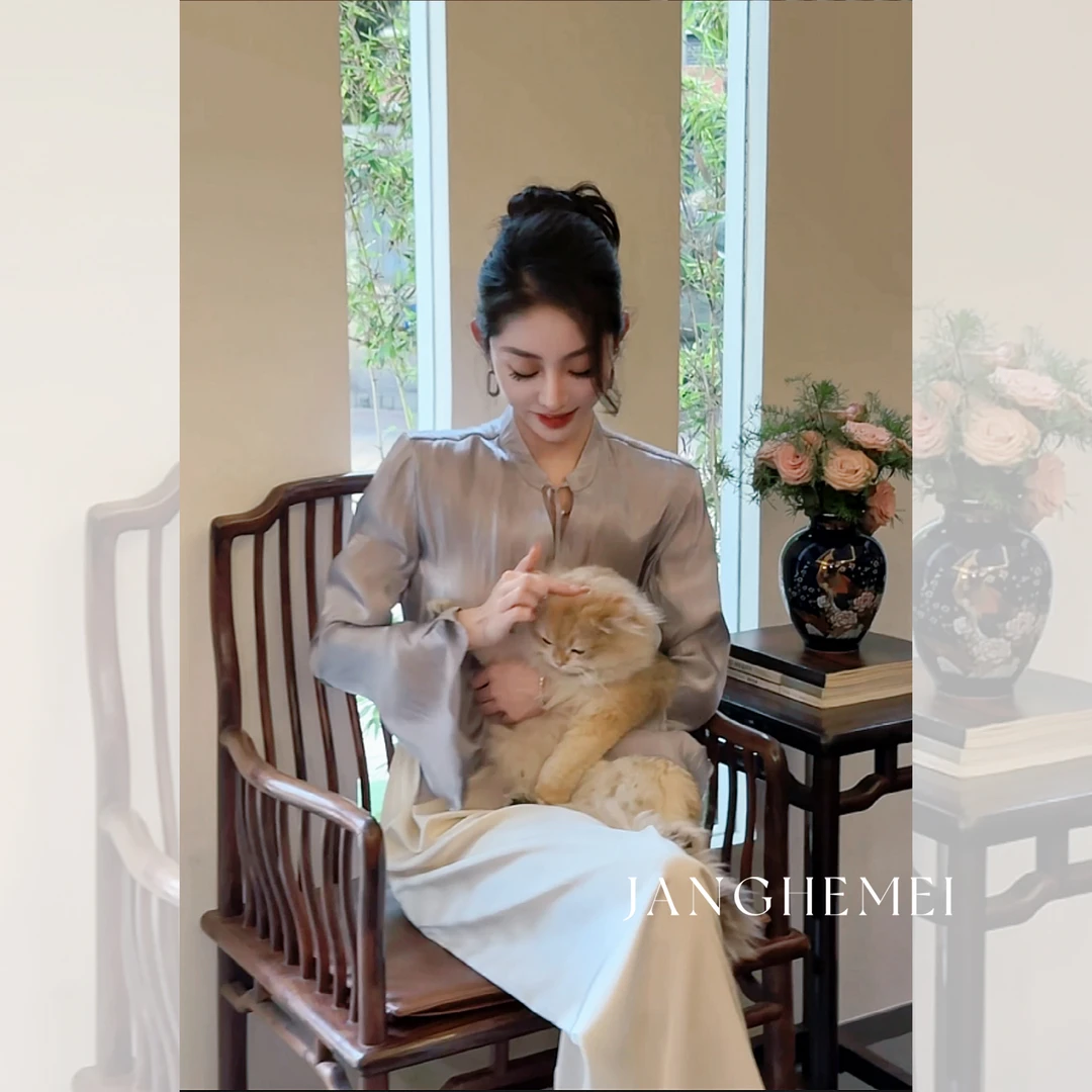 JANGHEMEI衬衫C02283M32微瑕福利价-介意勿拍