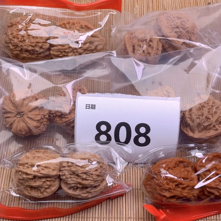 文玩核桃把件808号6对小尺寸组合