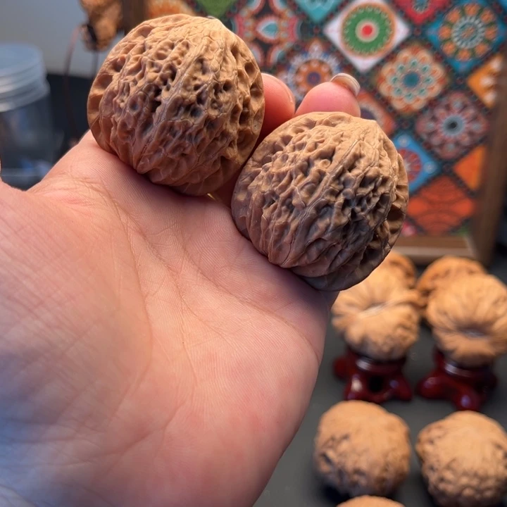 宣***士文玩核桃把件铁锤40