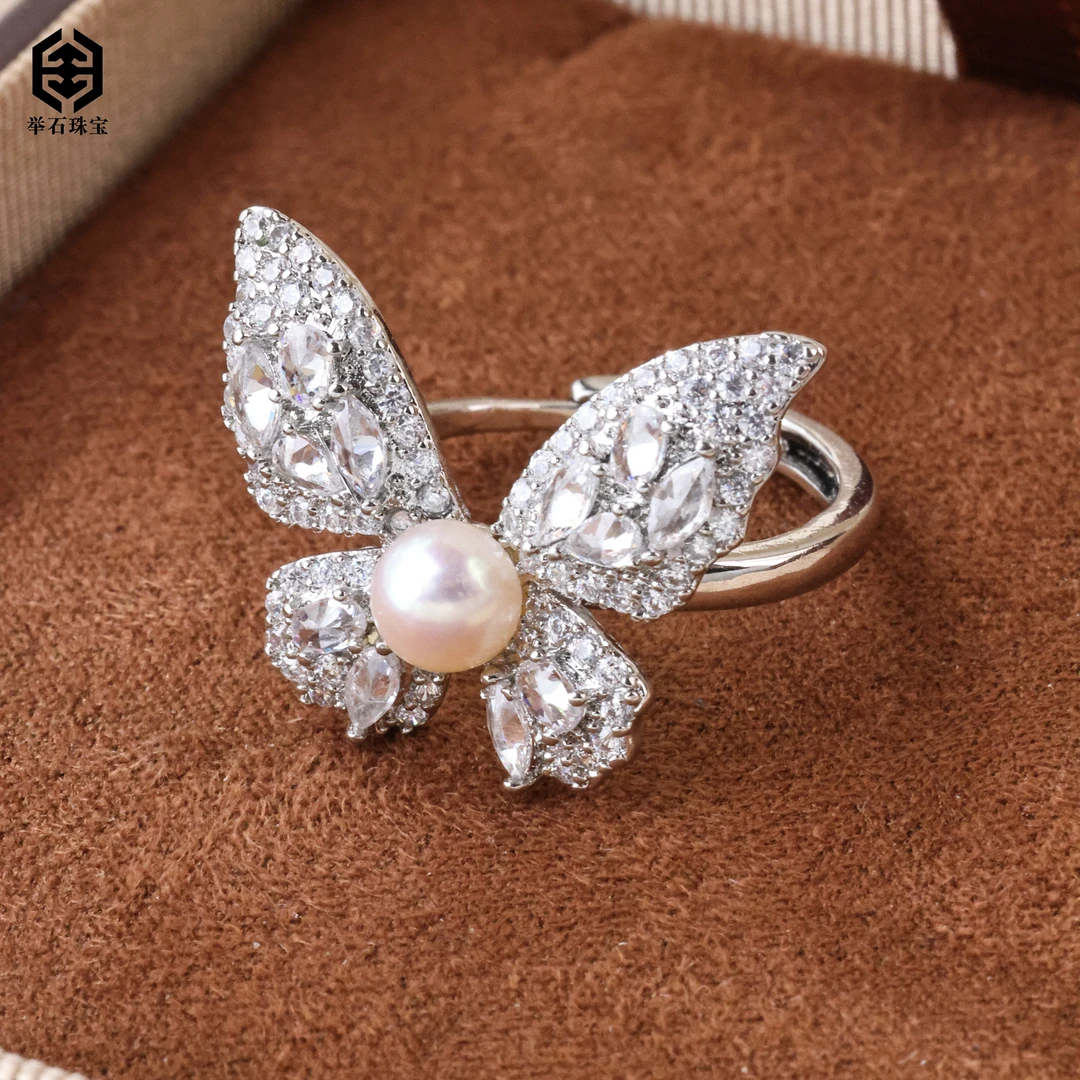 【举石珠宝】T0112-77-18珍珠戒指（一件/多样性发/）M