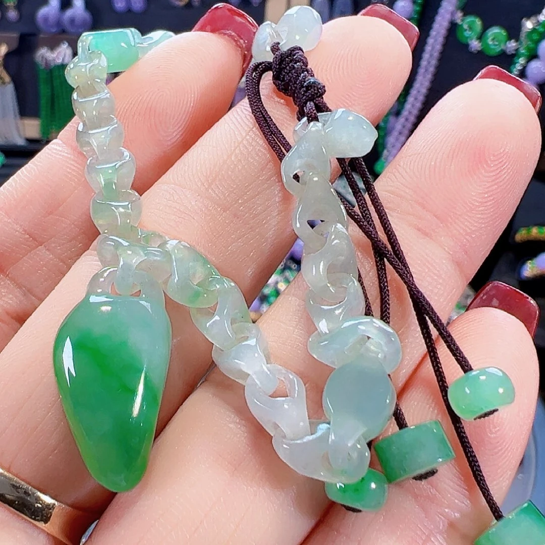 翡翠未镶嵌手链签收后24小时鉴赏期