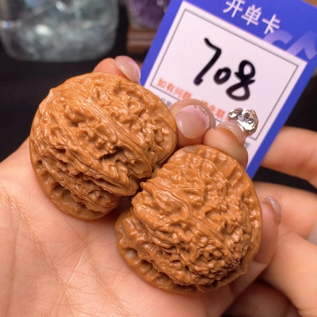 文玩核桃把件41白狮子708