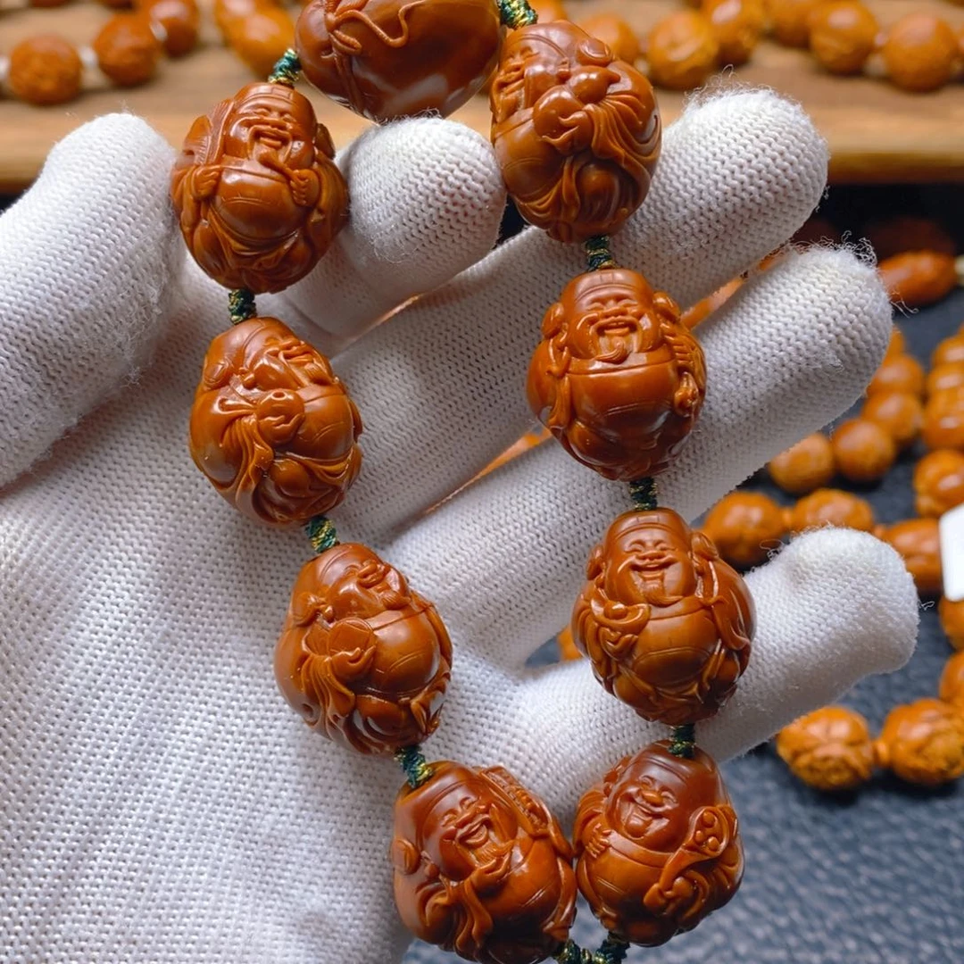 手串/手链橄榄核曹华老师2.05铁核老料，八宝财神