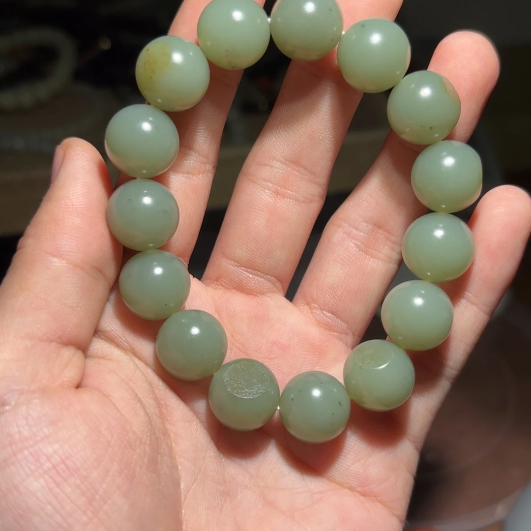 和田玉手链未镶嵌参