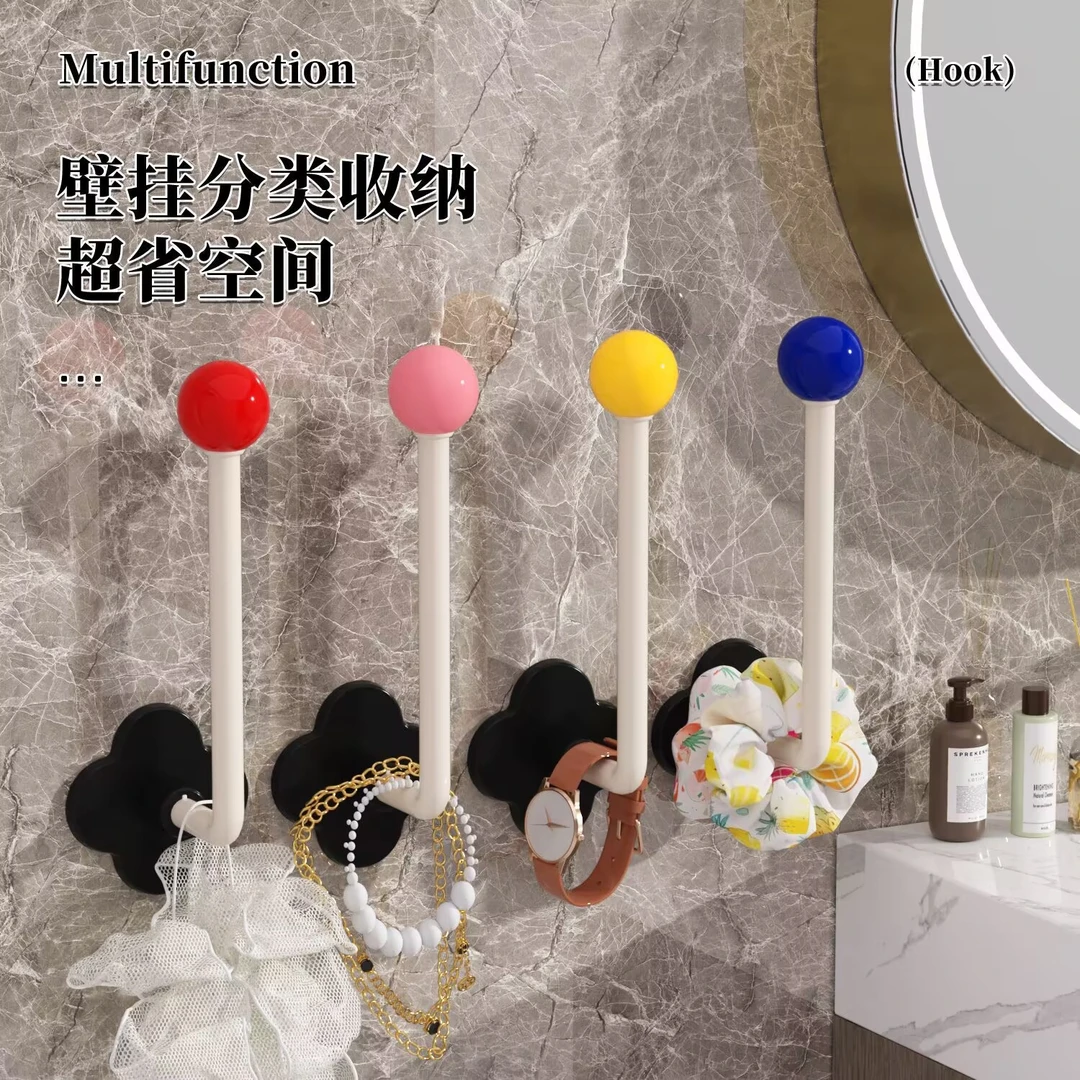 免打孔挂钩多巴胺发圈收纳架浴室家居发绳发饰发箍收纳发饰挂钩