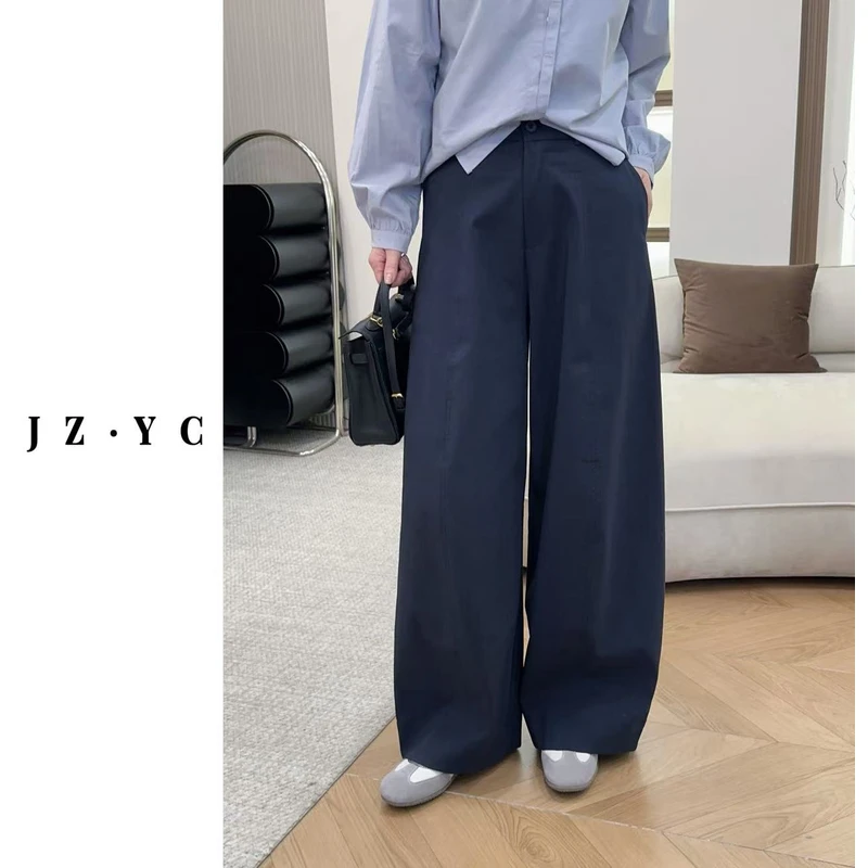 【洁子定制】 2025秋季新款257958慵懒风弯刀立体休闲裤JZYC257958