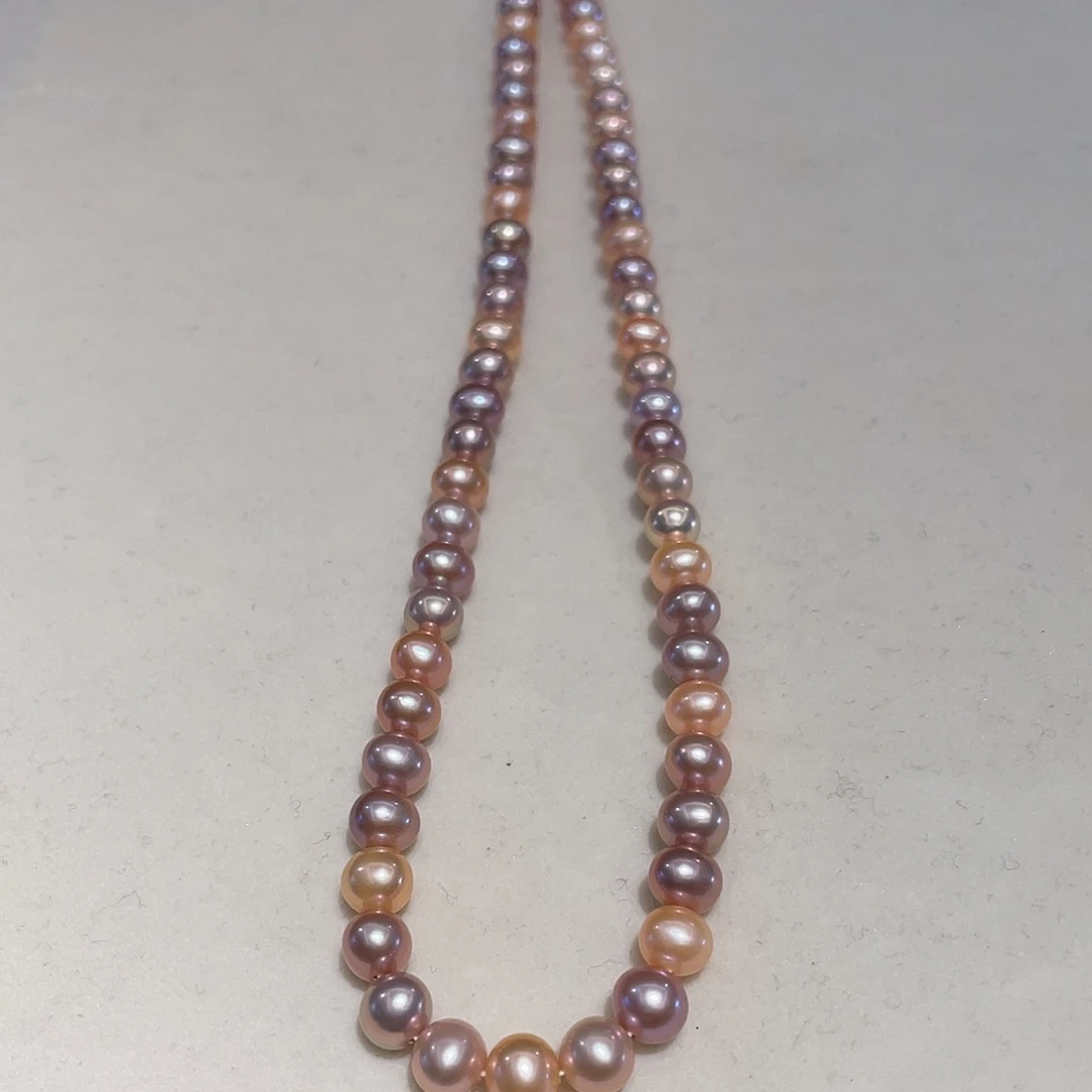 颈饰银S925镶嵌淡水珍珠