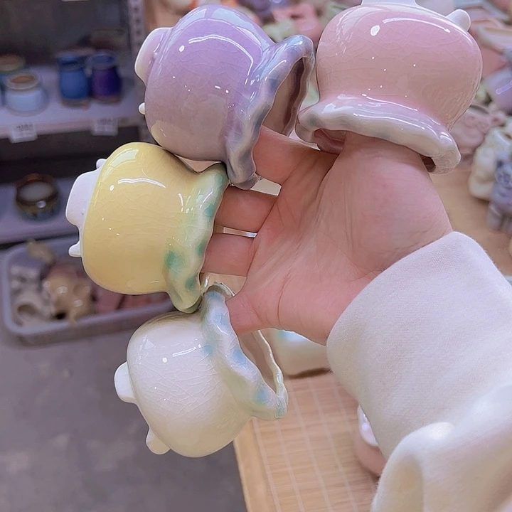 红陶陶瓷花盆当场满12包邮