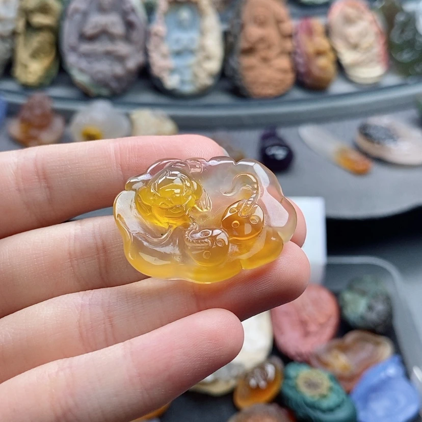 【闪购商品】未镶嵌吊坠定制玛瑙