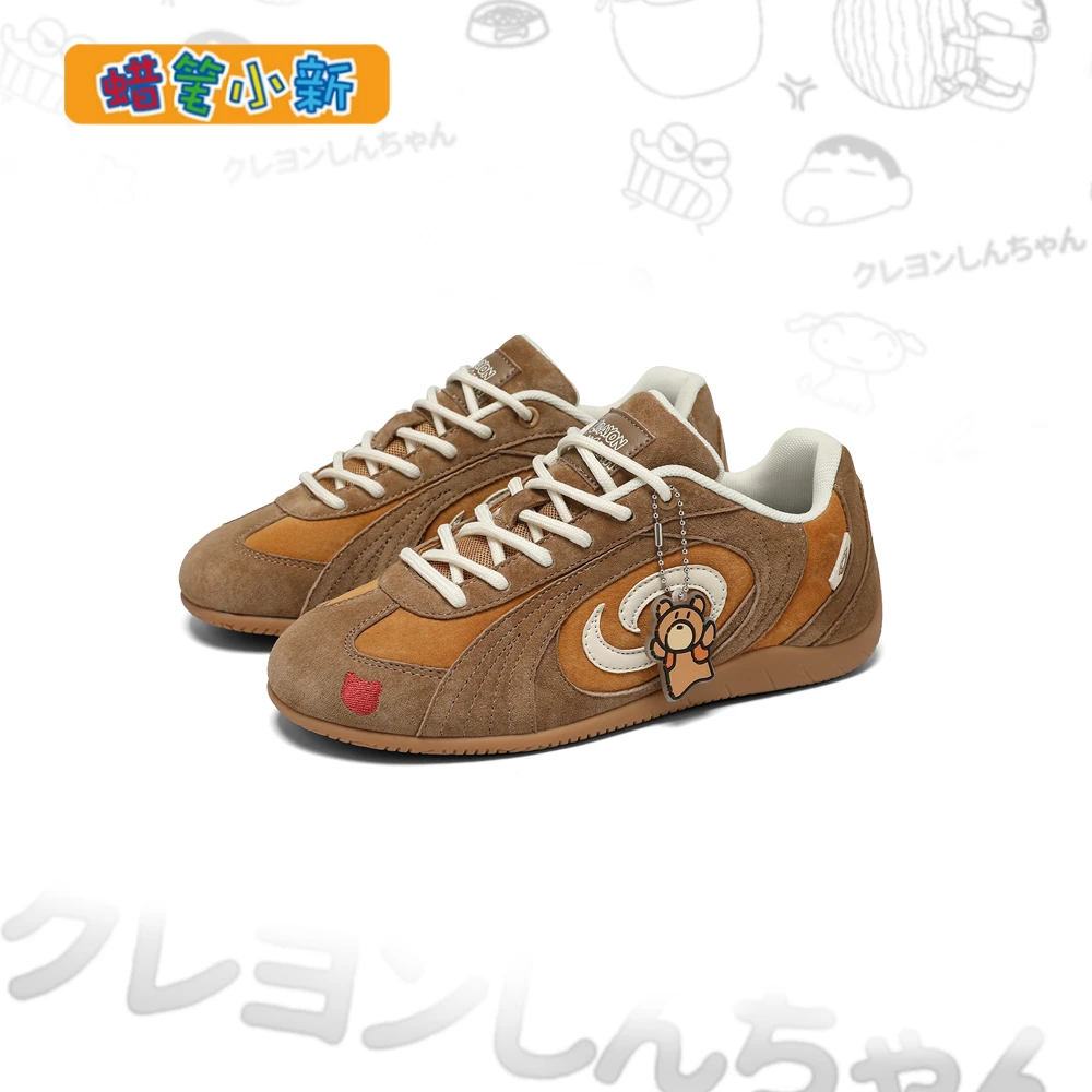 蜡笔小新男士鞋子2025年流行款男鞋复古港风德训鞋男鞋秋冬保暖鞋