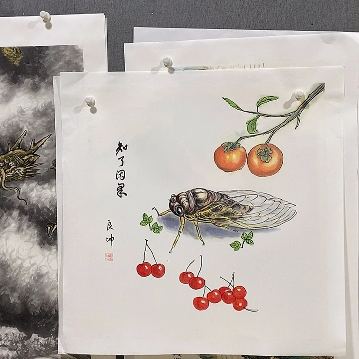 国画手写手绘作品220