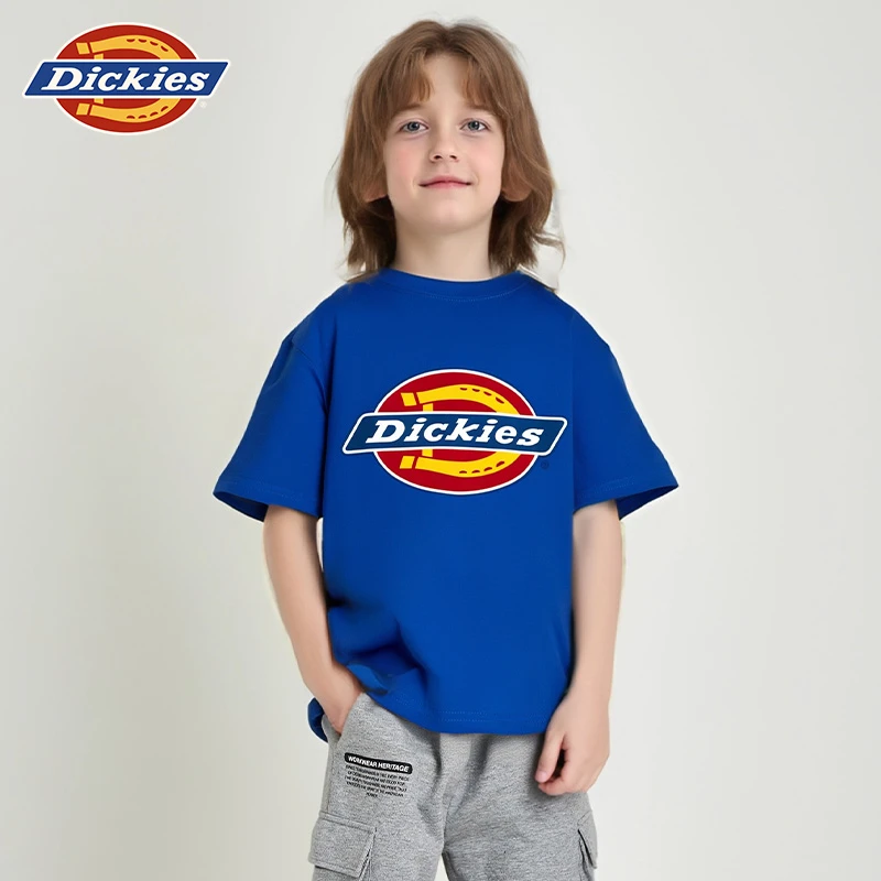 Dickies童装2025夏季新款儿童恋夏风吸汗速干短袖凉感舒适T恤亲肤