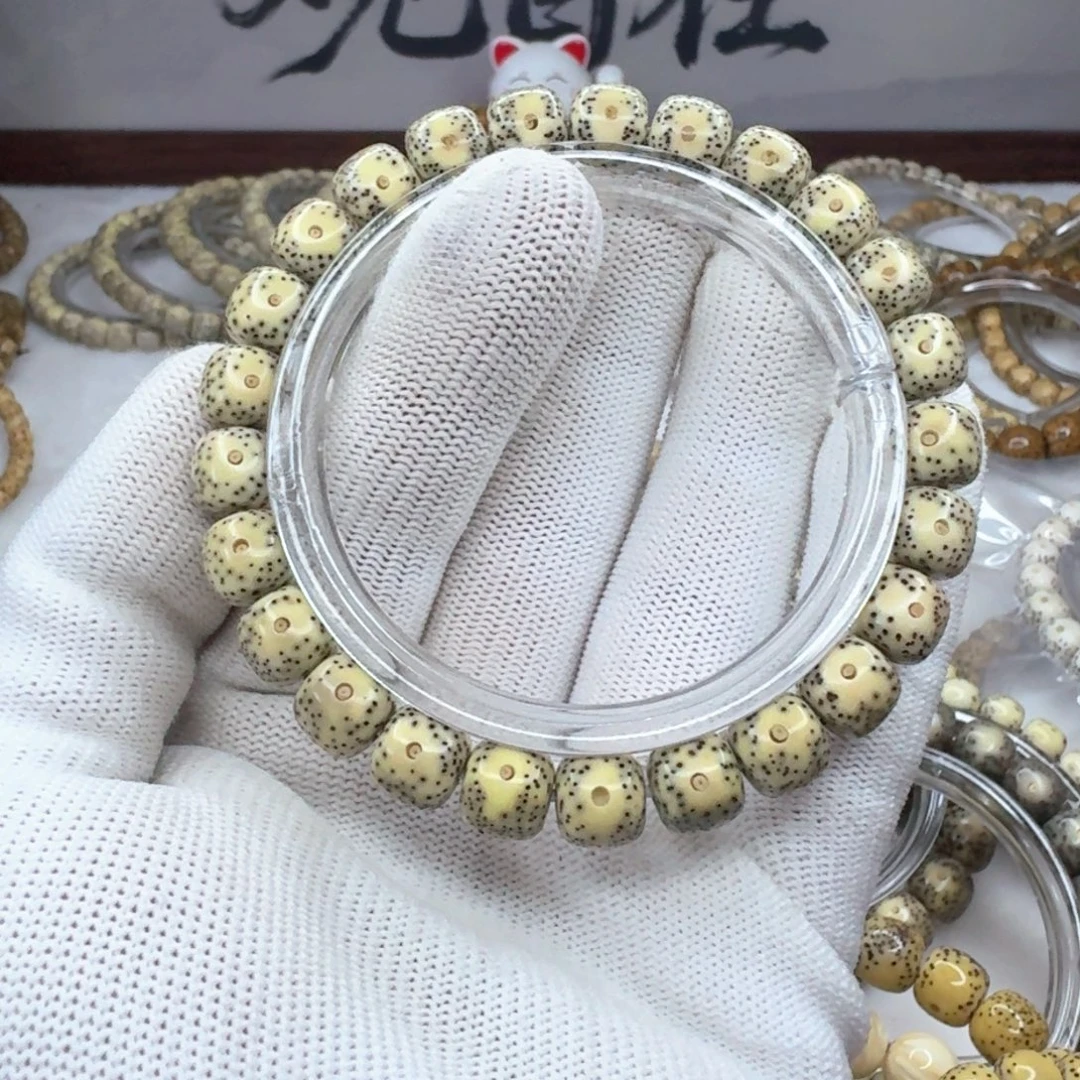 手串星月菩提9×8青花同枝1453