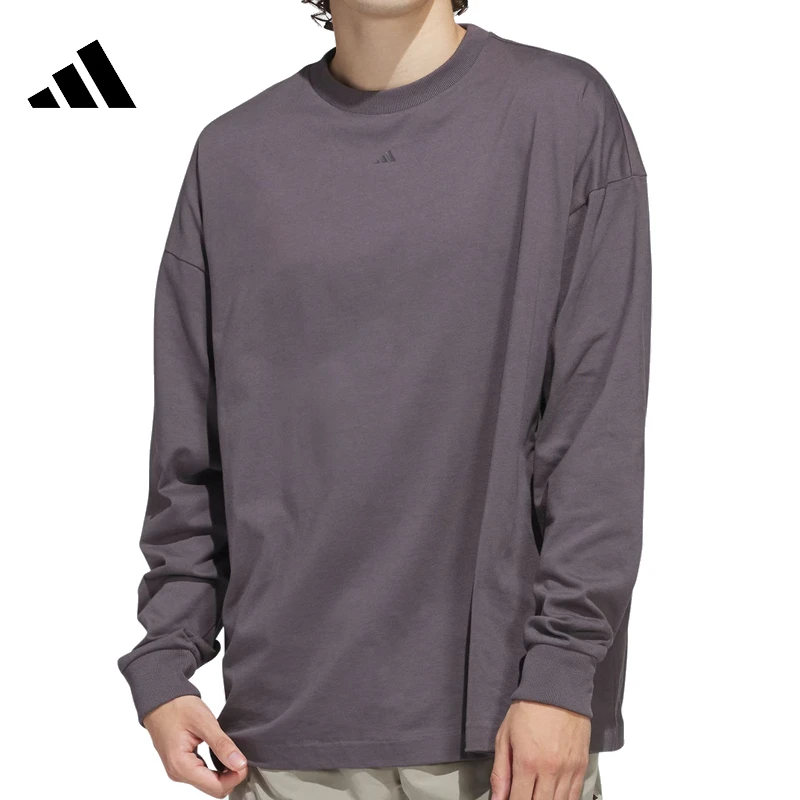 adidas阿迪达斯中性ADI BB LS TEE流光风针织无领长T恤JC7835