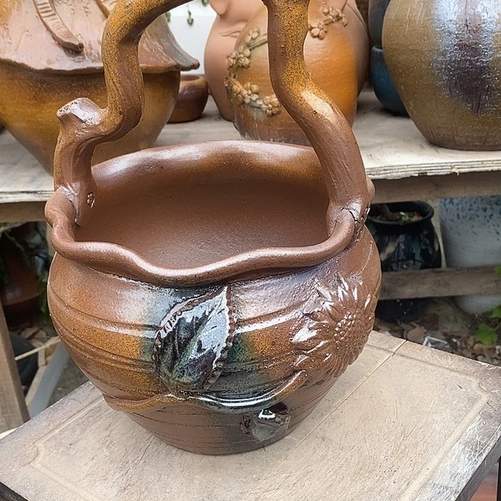 花盆紫砂宽21深17高度30无孔