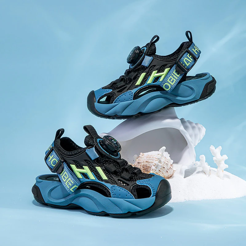 哈比熊新款上新儿童夏季凉鞋男童轻便透气夏款鞋子百搭防滑沙滩鞋