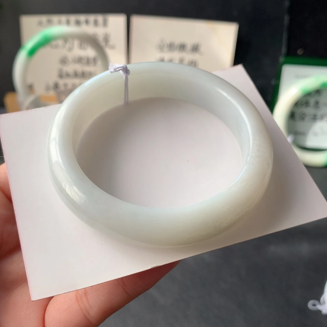 翡翠未镶嵌手镯23号54.8-13.3-8.6