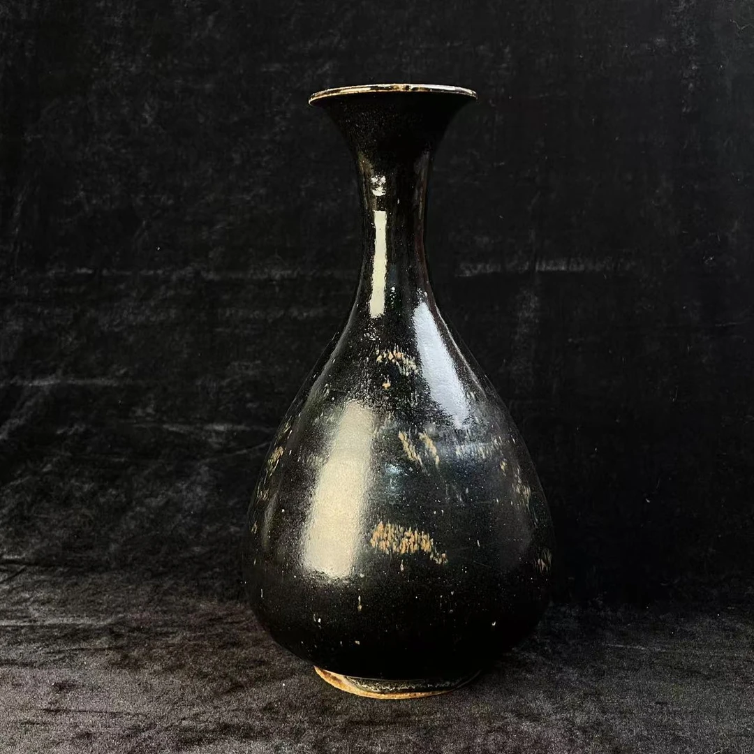 明早期磁州窑黑釉玉壶春