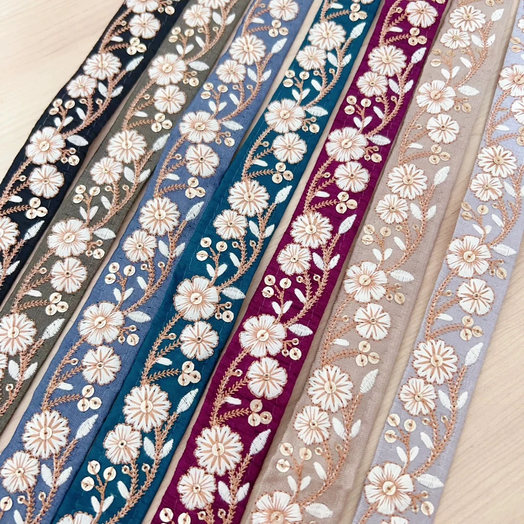 刺绣织带花边ins热销DIY手作服装包包帽子发饰耳饰diy宽2.5㎝