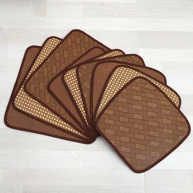 夏季藤席坐垫餐厅椅子垫办公室汽车垫沙发垫饭店防滑凉垫学生垫