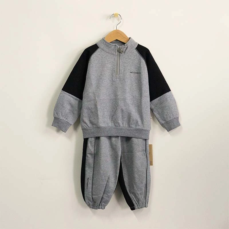 222简约风套头运动套装常规运动卫衣童装春秋休闲儿童韩版洋气