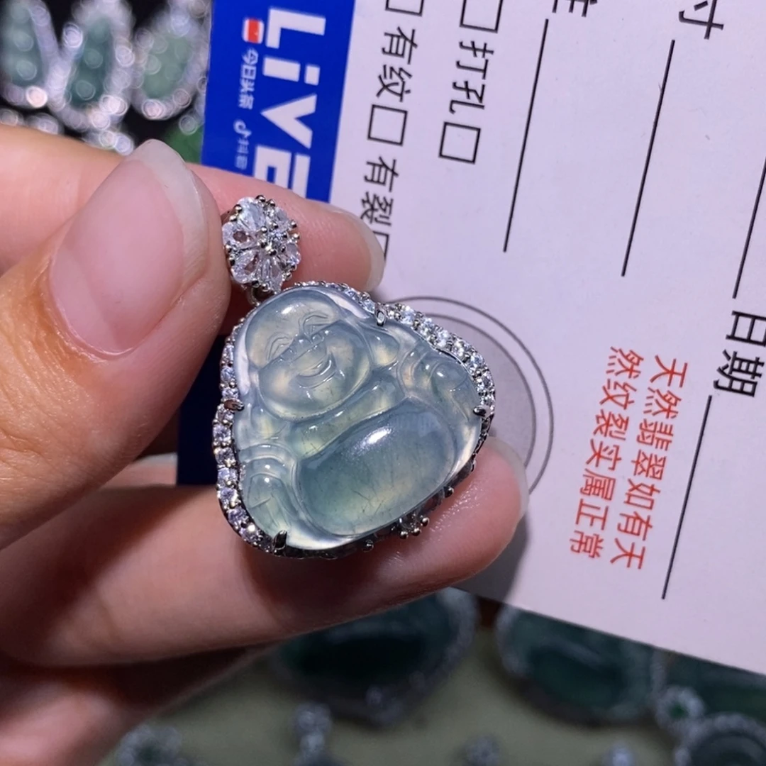 颈饰未镶嵌翡翠天然