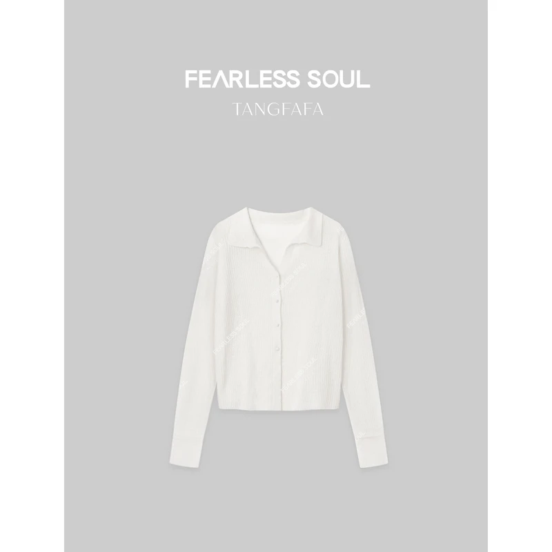 TFF X FS 早春轻薄羊毛混纺Polo针织开衫 825FM115 -