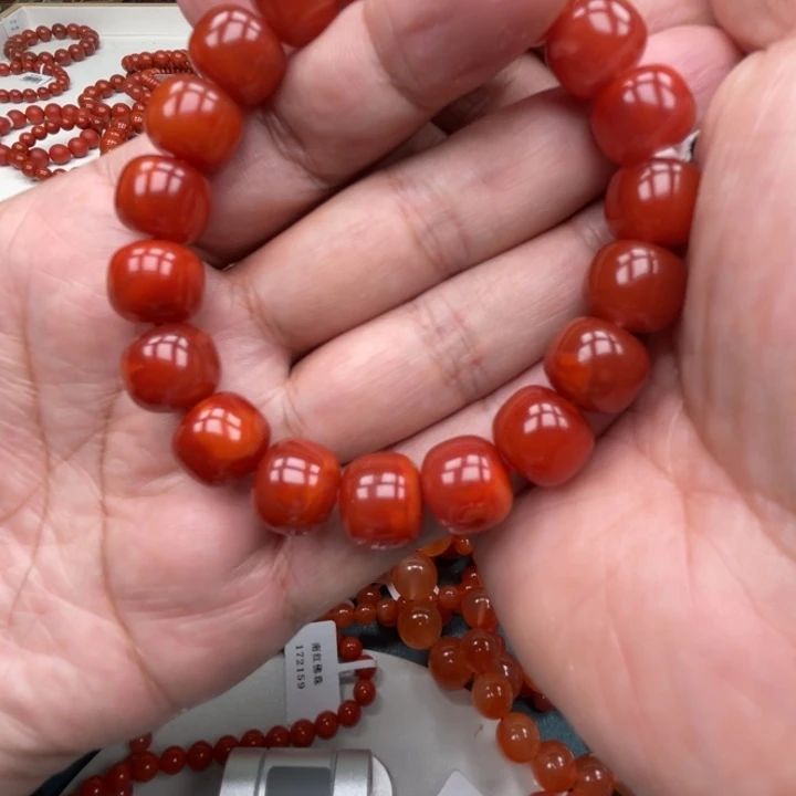 南红玛瑙手链未镶嵌