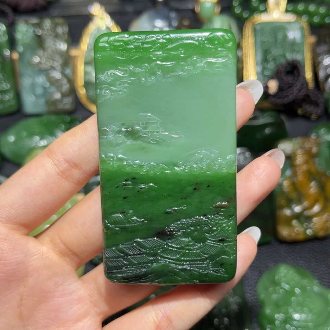 和田玉未镶嵌颈饰