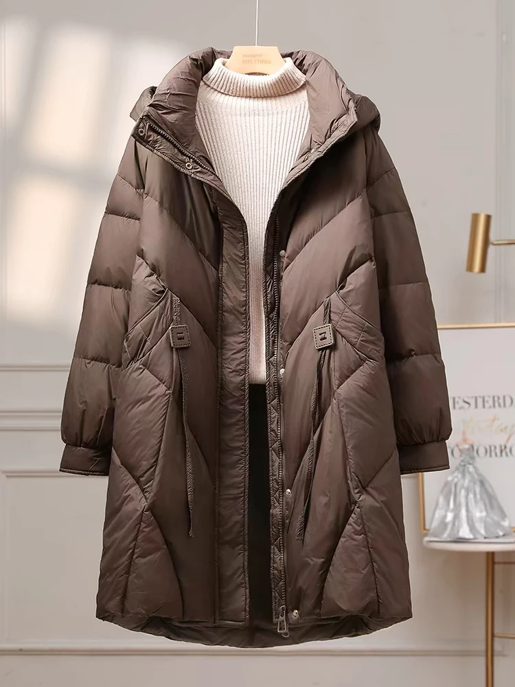 【心依阁铭品】3179门店羽绒服中长款加厚