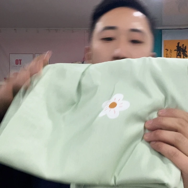 棉棉绿色清新，小花三件套