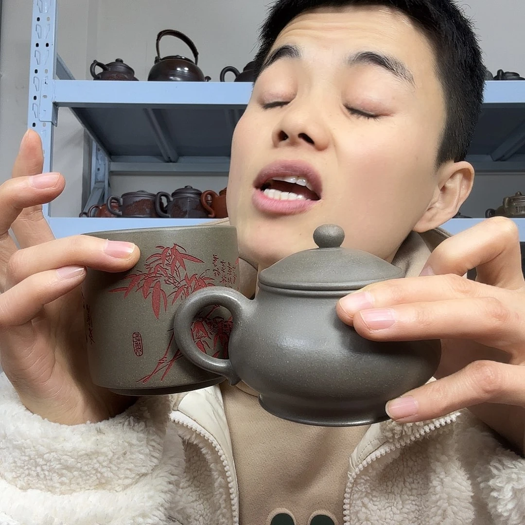 茶壶紫砂民间手艺人全手工制作