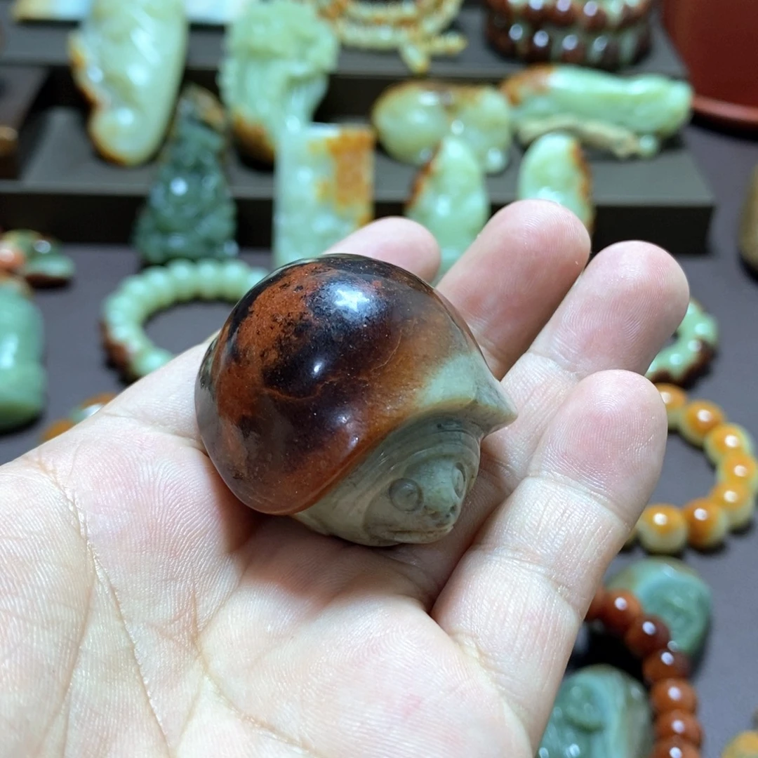 未镶嵌透闪石质玉把件