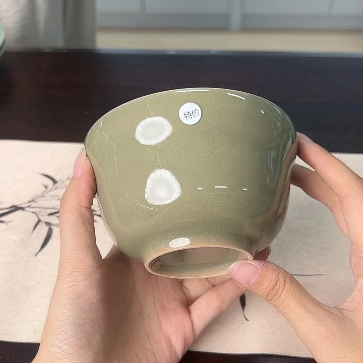 龙泉云间青瓷小米茶器
