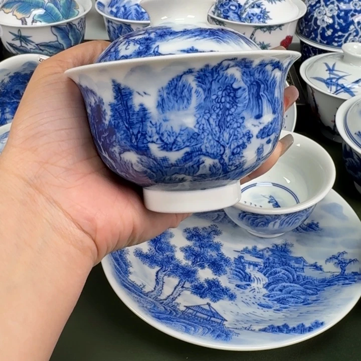 景德镇纯手工手绘茶器蒙蒙