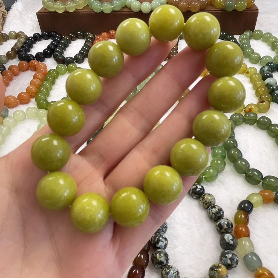 蛇纹石玉未镶嵌手串