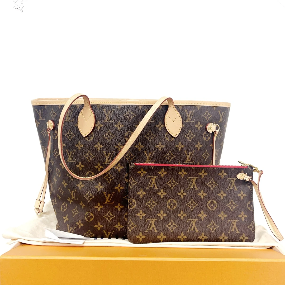 99新 LouisVuitton/路易威登  neverfull 经典老花托特包（2047）