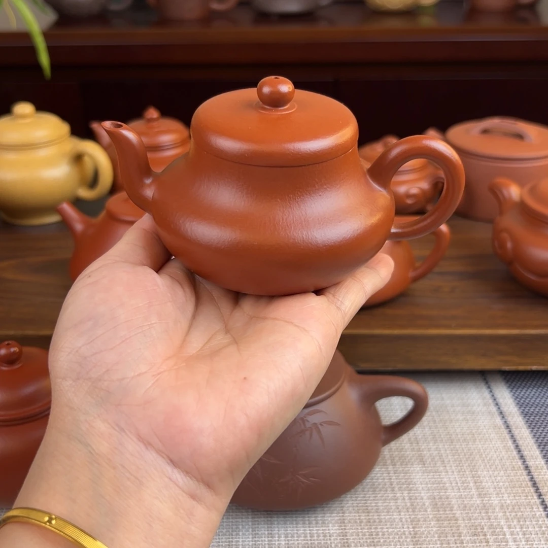 紫砂茶壶朱泥君德全是微瑕150cc