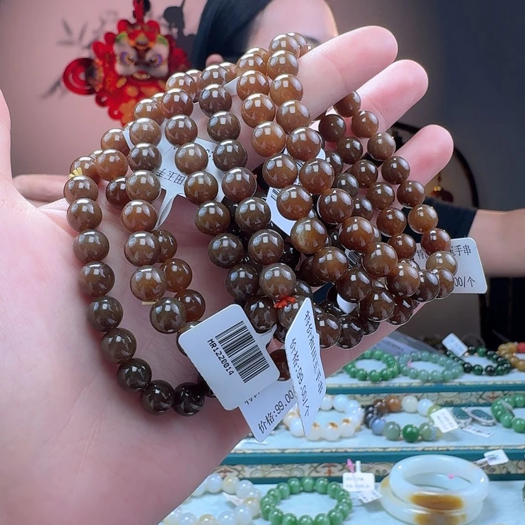 和田玉手串拍一发一多样性发货未镶嵌