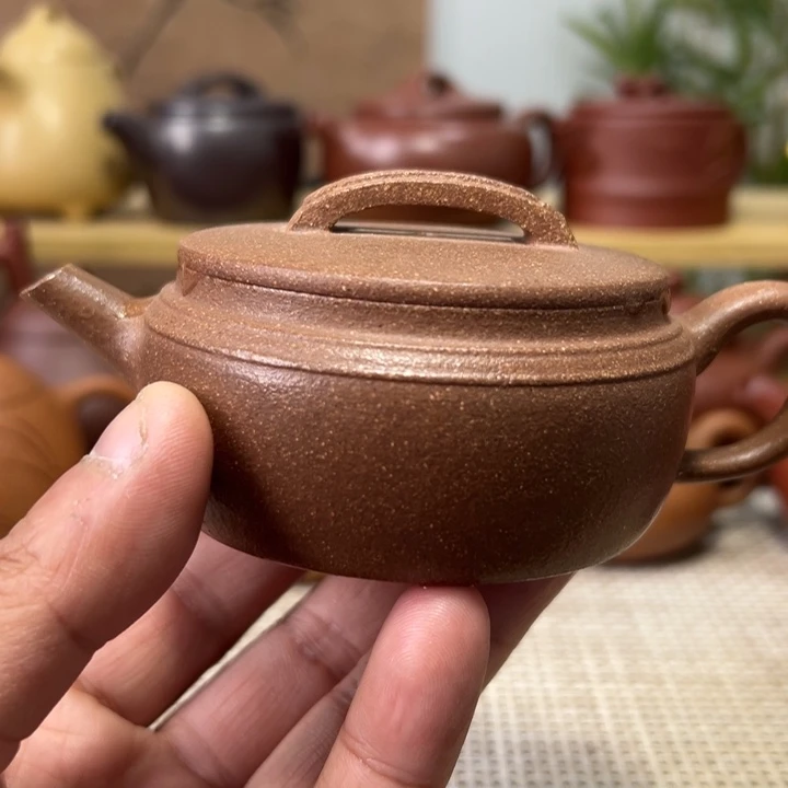 宜兴原矿紫砂、汗瓦130CC