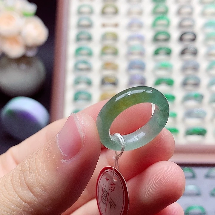 翡翠未镶嵌戒指14号