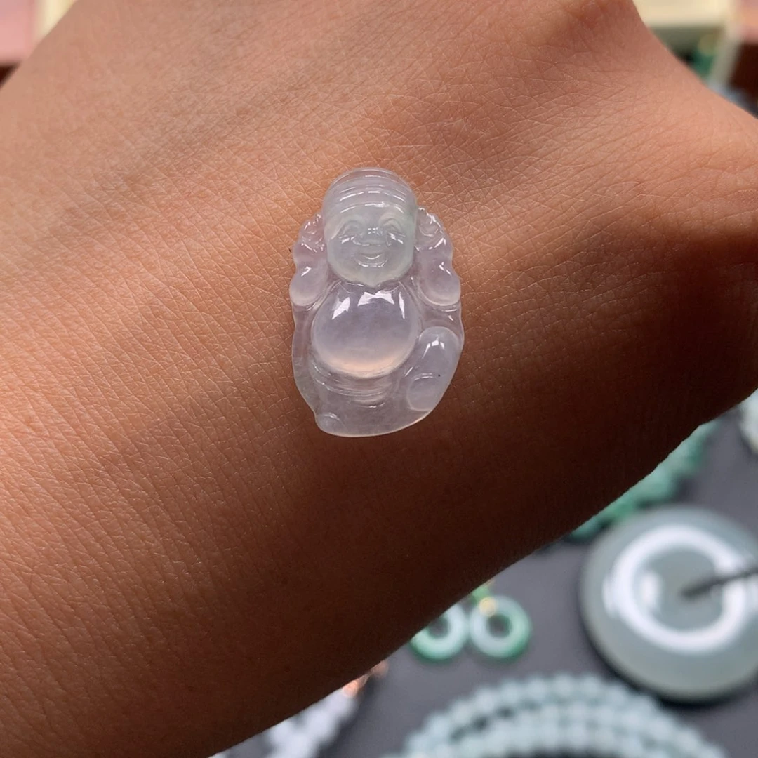 颈饰未镶嵌翡翠财神