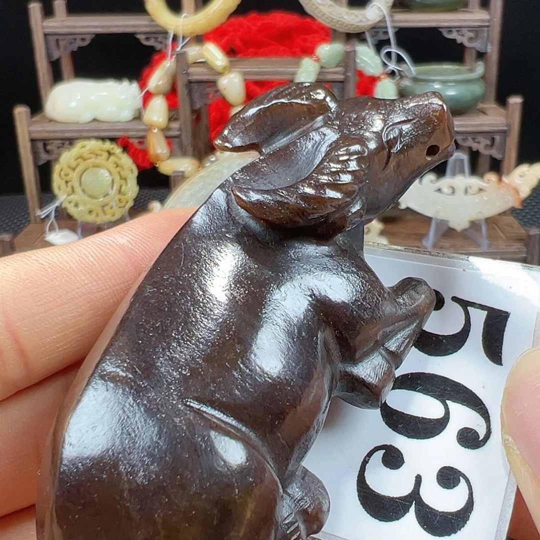 和田玉未镶嵌挂件