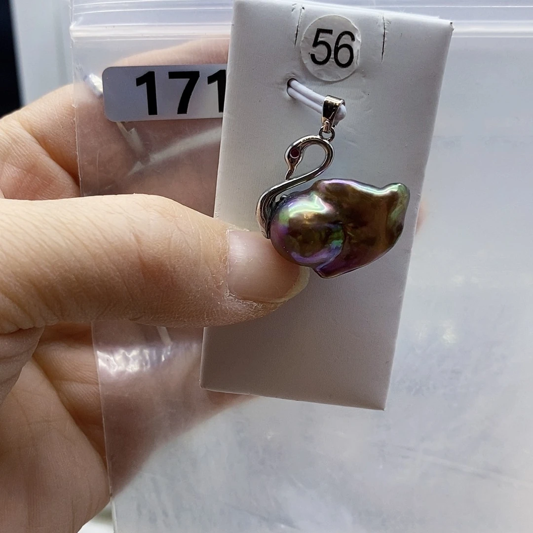 颈饰合金淡水珍珠
