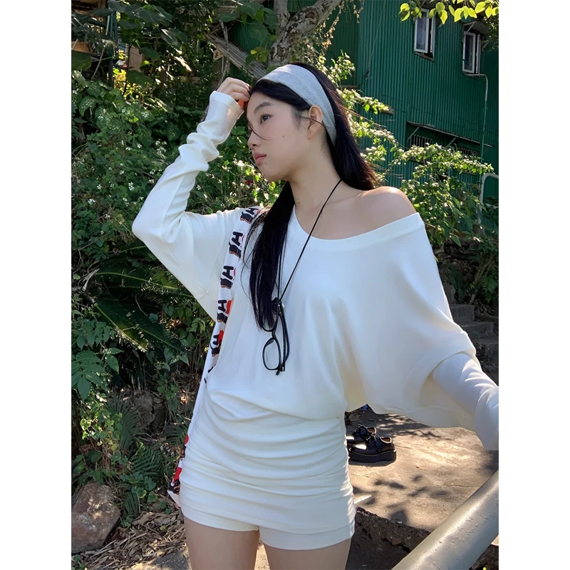 【清茶独欢】T恤 秋冬修身时尚百搭通勤保暖长袖T恤251V0449#