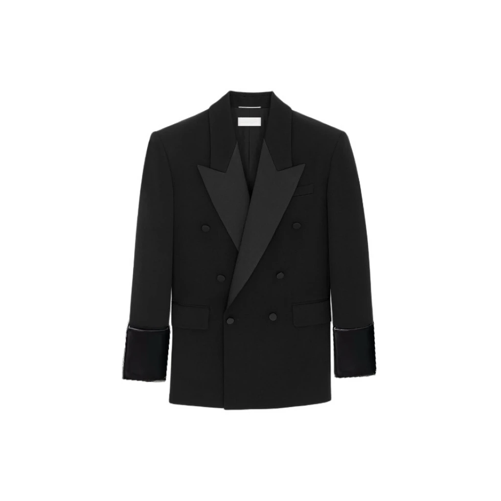 【TGFT】高定2025杨树林早春醋酸拼接气质黑色西装-26