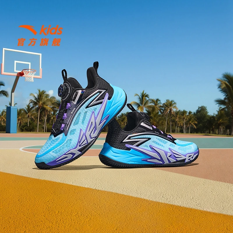 安踏儿童水泥HI篮球鞋夏季新款透气舒适防滑耐磨青少年运动鞋JS