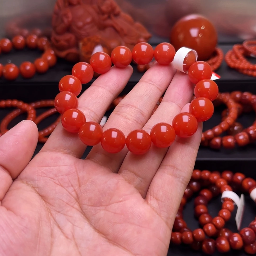 南红玛瑙未镶嵌手串南红