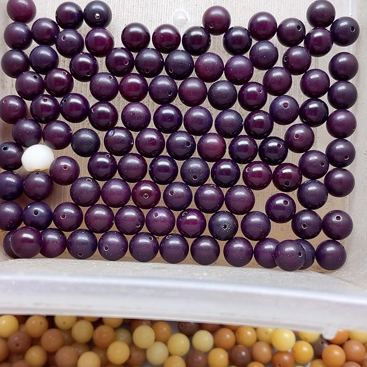 白玉菩提吊坠精品11紫圆珠108