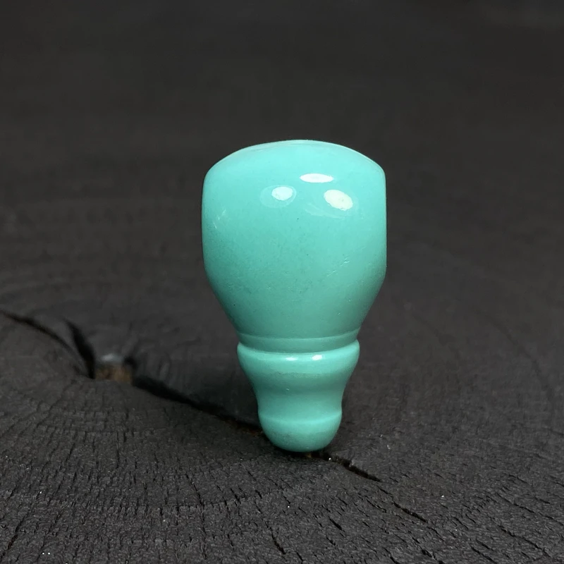 B1200文玩配饰一体三通天空蓝精工走色料蒙松配珠星月菩提